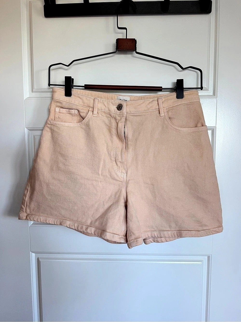 Wilfred Free High Waist Shorts in Pink Peach Size 8